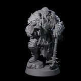 Grizzled Orc Sergeant Miniature for Dungeons and Dragons, Pathfinder or other TTRPGs