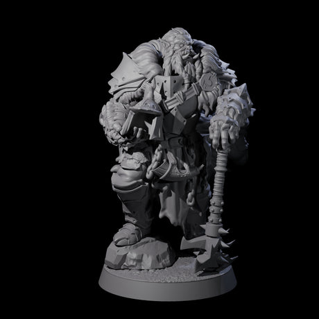 Grizzled Orc Sergeant Miniature for Dungeons and Dragons, Pathfinder or other TTRPGs