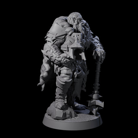 Grizzled Orc Sergeant Miniature for Dungeons and Dragons, Pathfinder or other TTRPGs
