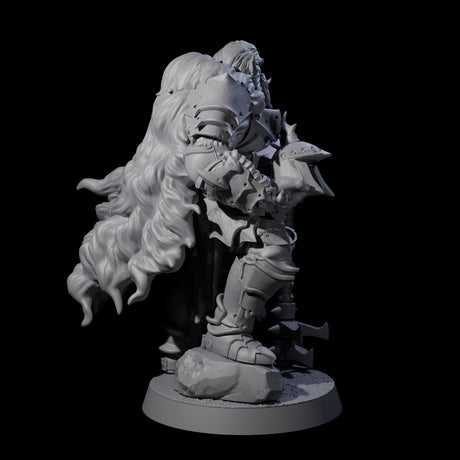 Grizzled Orc Sergeant Miniature for Dungeons and Dragons, Pathfinder or other TTRPGs