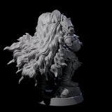 Grizzled Orc Sergeant Miniature for Dungeons and Dragons, Pathfinder or other TTRPGs