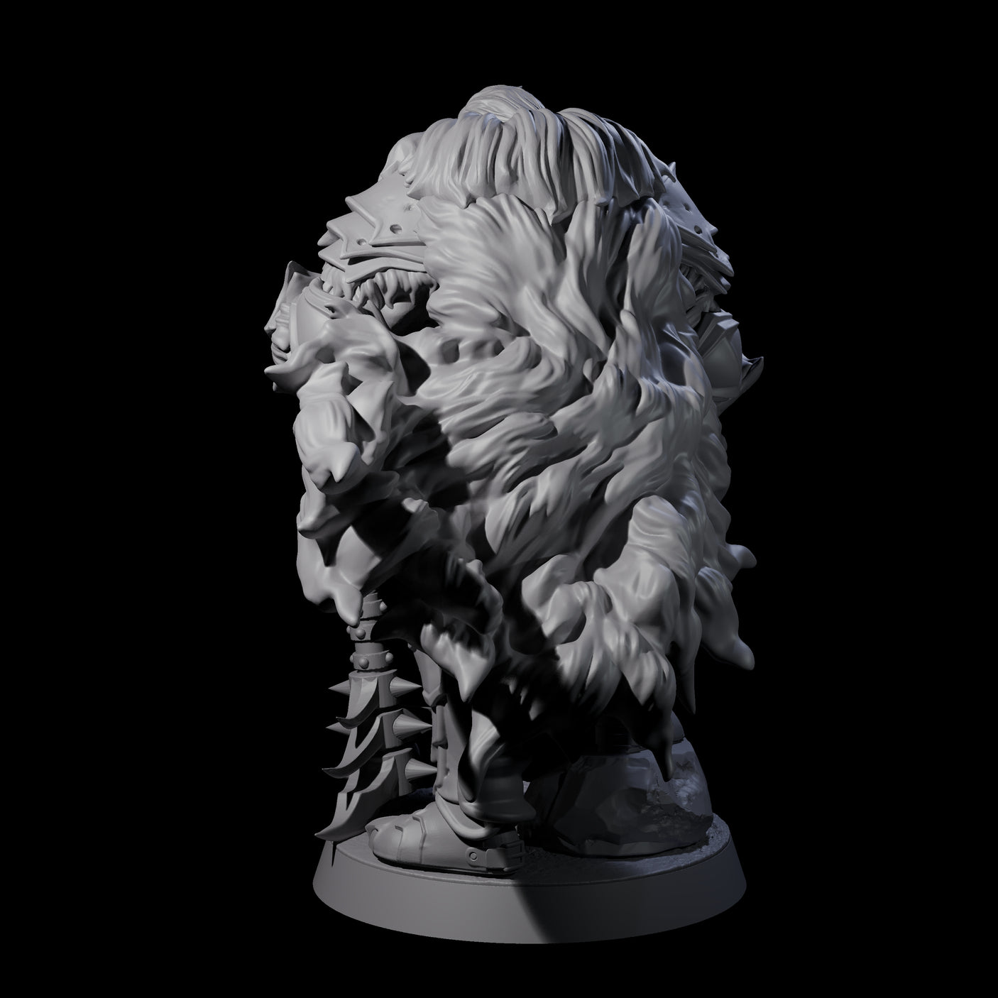 Grizzled Orc Sergeant Miniature for Dungeons and Dragons, Pathfinder or other TTRPGs