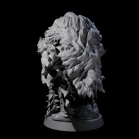 Grizzled Orc Sergeant Miniature for Dungeons and Dragons, Pathfinder or other TTRPGs
