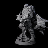 Grizzled Orc Sergeant Miniature for Dungeons and Dragons, Pathfinder or other TTRPGs