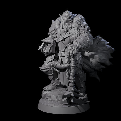 Grizzled Orc Sergeant Miniature for Dungeons and Dragons, Pathfinder or other TTRPGs