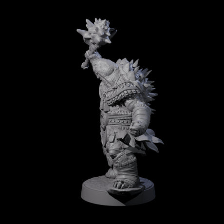 Grizzled Tortle Chief Miniature for Dungeons and Dragons, Pathfinder or other TTRPGs