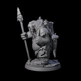 Grizzled Walrus Hunter Miniature for Dungeons and Dragons, Pathfinder or other TTRPGs