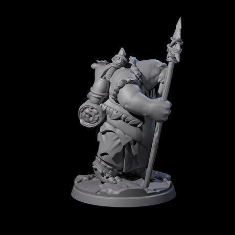 Grizzled Walrus Hunter Miniature for Dungeons and Dragons, Pathfinder or other TTRPGs