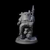 Grizzled Walrus Hunter Miniature for Dungeons and Dragons, Pathfinder or other TTRPGs