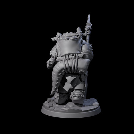 Grizzled Walrus Hunter Miniature for Dungeons and Dragons, Pathfinder or other TTRPGs