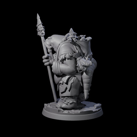 Grizzled Walrus Hunter Miniature for Dungeons and Dragons, Pathfinder or other TTRPGs