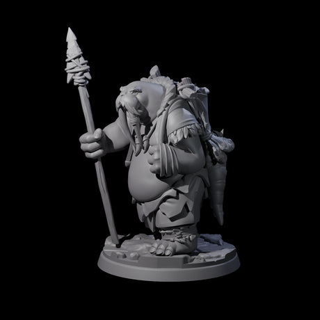 Grizzled Walrus Hunter Miniature for Dungeons and Dragons, Pathfinder or other TTRPGs
