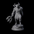 Grizzly Minotaur Warrior A Miniature for Dungeons and Dragons, Pathfinder or other TTRPGs