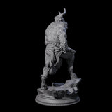 Grizzly Minotaur Warrior B Miniature for Dungeons and Dragons, Pathfinder or other TTRPGs