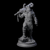Grizzly Minotaur Warrior C Miniature for Dungeons and Dragons, Pathfinder or other TTRPGs