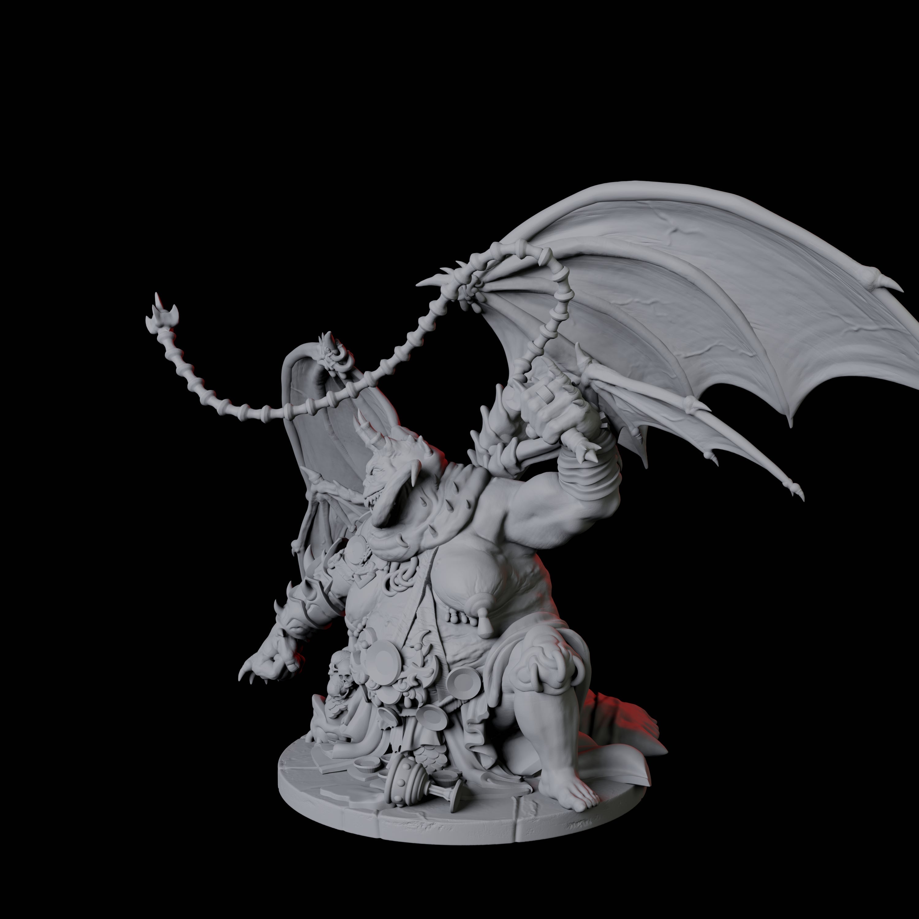 Grotesque Dretch Demon B Miniature for Dungeons and Dragons, Pathfinder or other TTRPGs