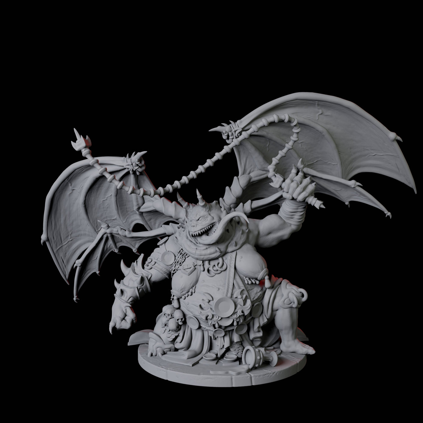 Grotesque Dretch Demon B Miniature for Dungeons and Dragons, Pathfinder or other TTRPGs