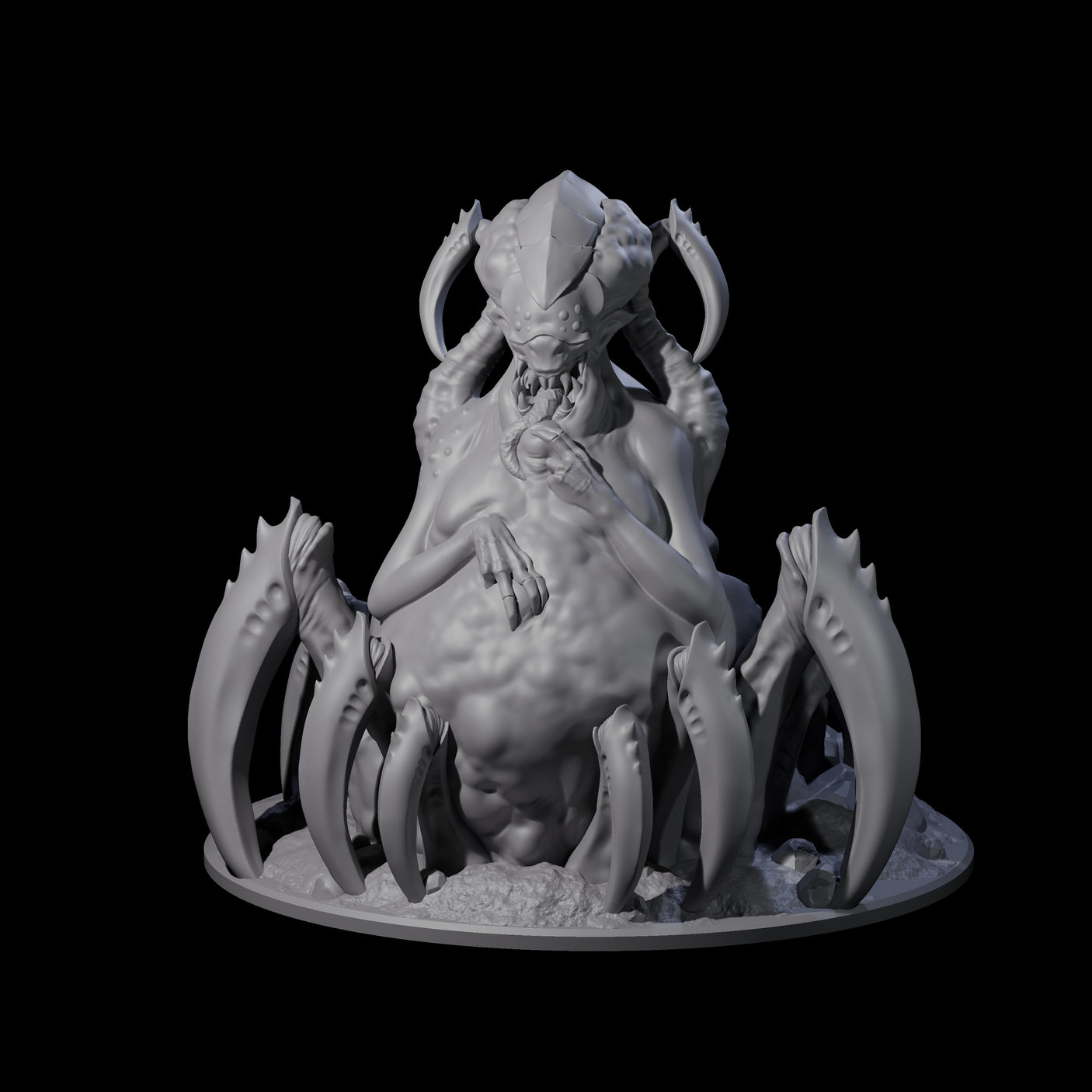 Grotesque Drider Broodmother Miniature for Dungeons and Dragons, Pathfinder or other TTRPGs