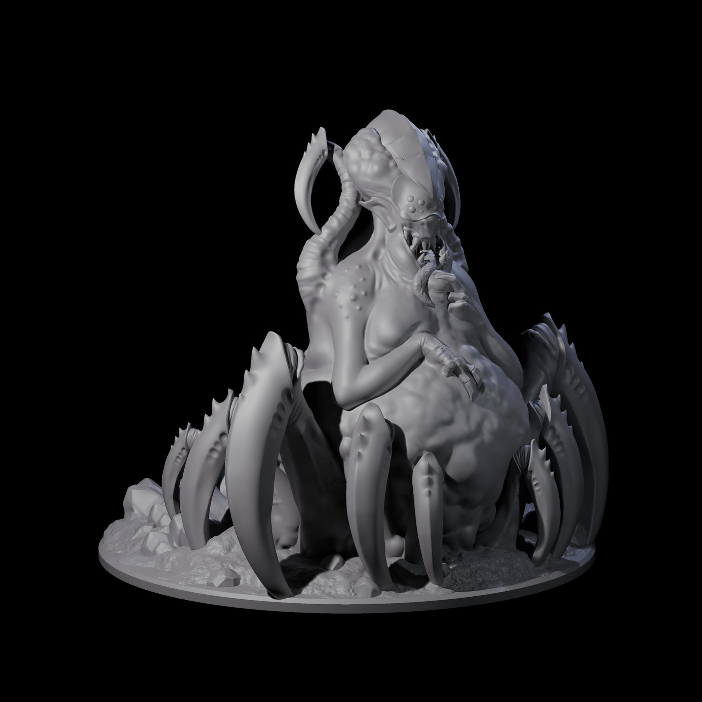 Grotesque Drider Broodmother Miniature for Dungeons and Dragons, Pathfinder or other TTRPGs