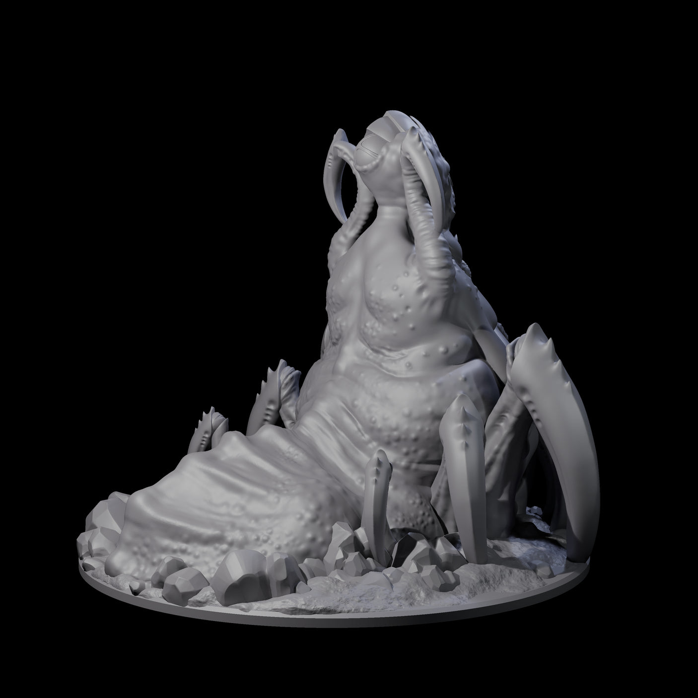Grotesque Drider Broodmother Miniature for Dungeons and Dragons, Pathfinder or other TTRPGs