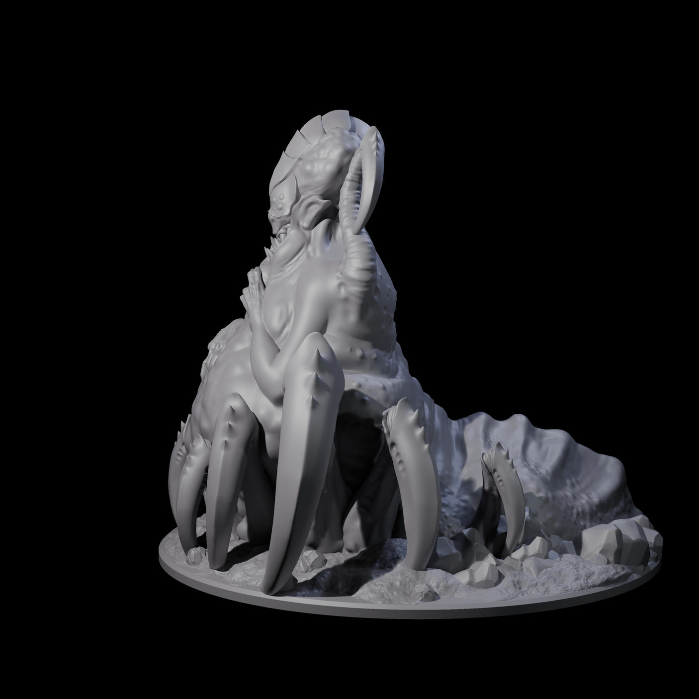 Grotesque Drider Broodmother Miniature for Dungeons and Dragons, Pathfinder or other TTRPGs