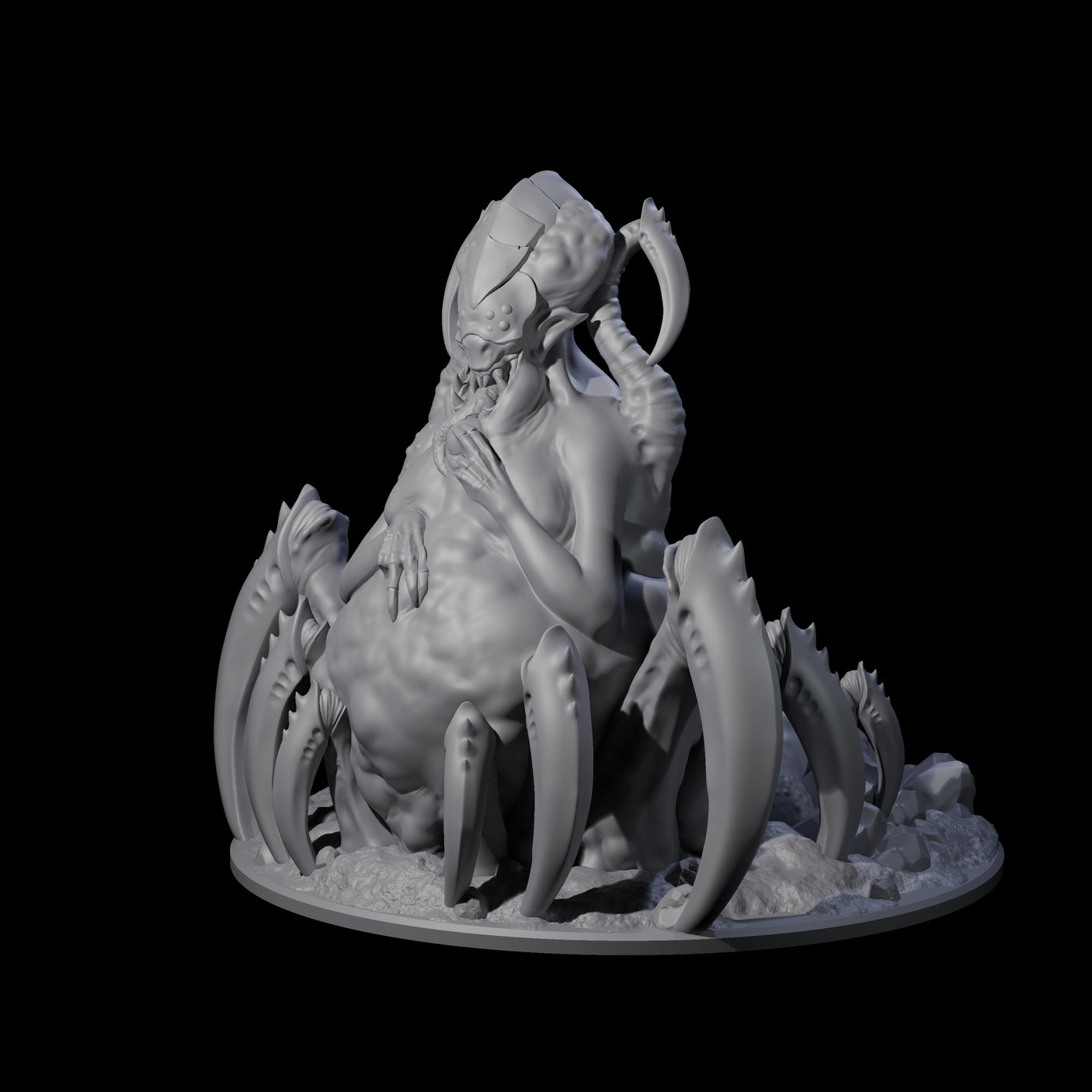 Grotesque Drider Broodmother Miniature for Dungeons and Dragons, Pathfinder or other TTRPGs