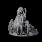 Grotesque Drider Broodmother Miniature for Dungeons and Dragons, Pathfinder or other TTRPGs