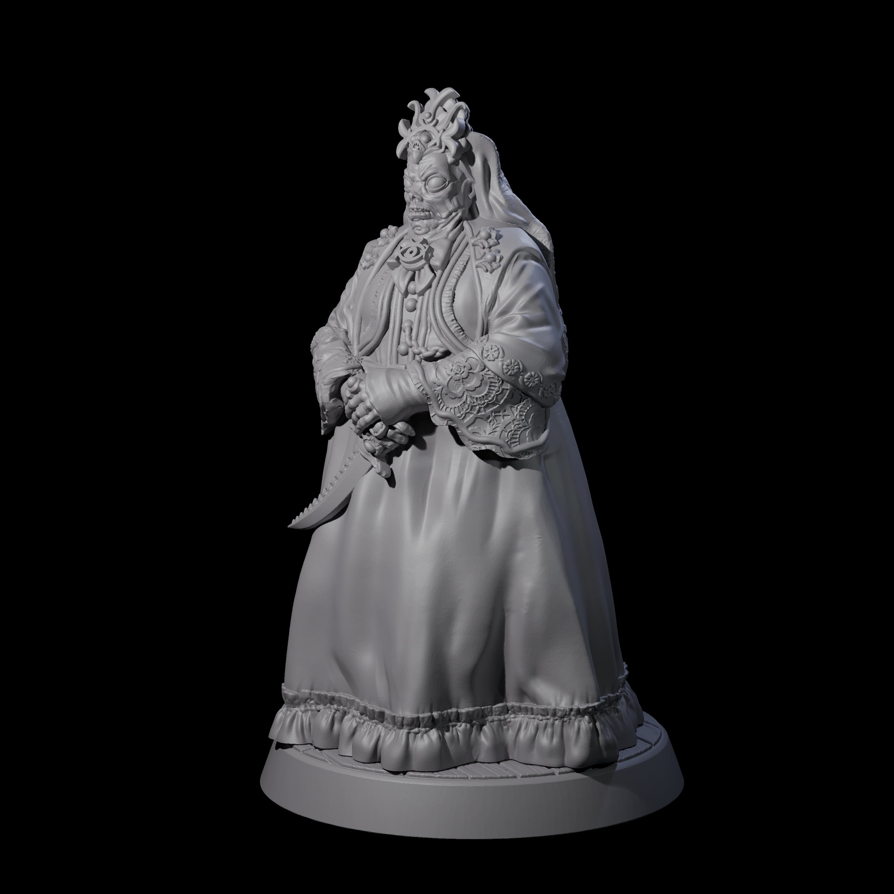 Grotesque Human Cultist Miniature for Dungeons and Dragons, Pathfinder or other TTRPGs