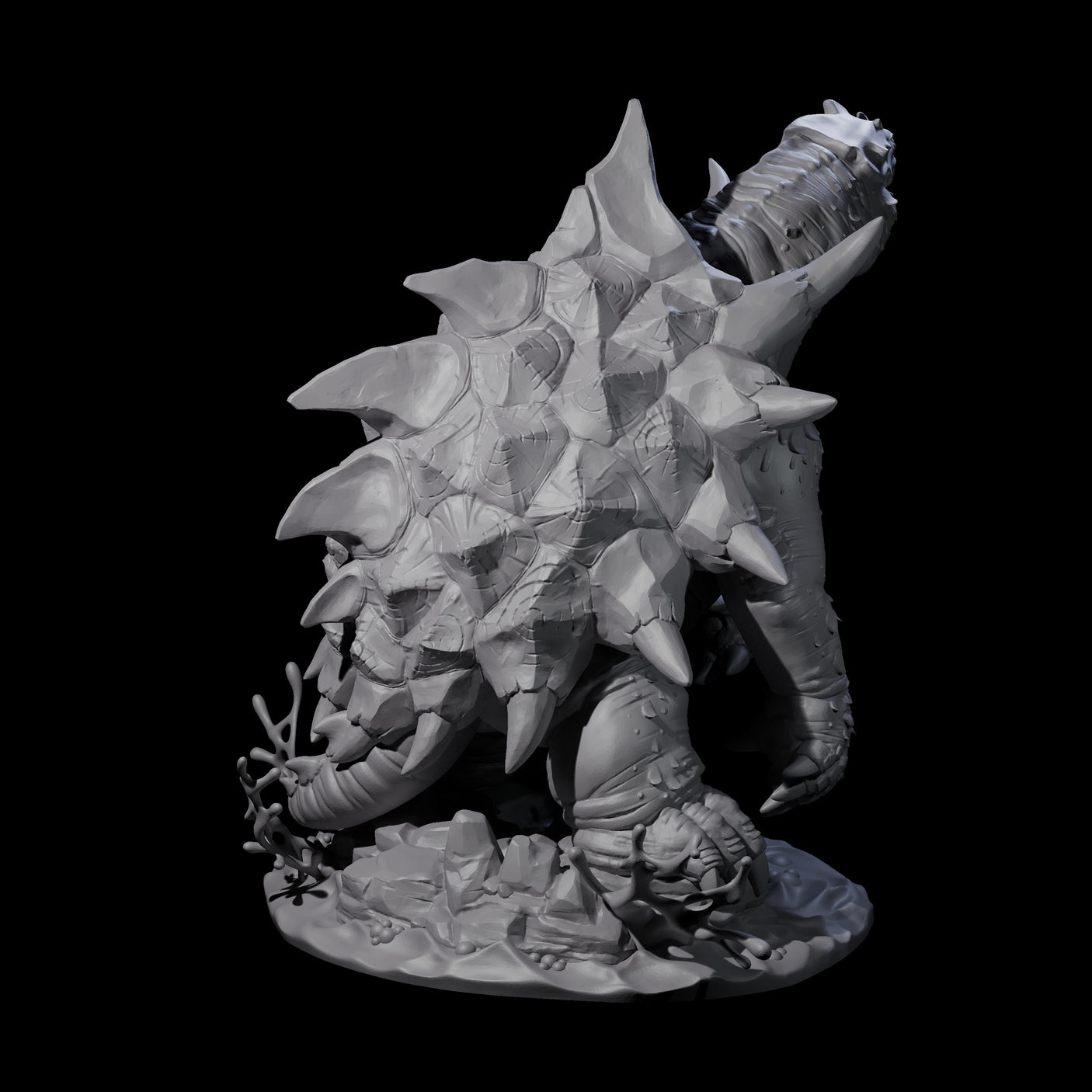 Grouchy Snapping Turtle Miniature for Dungeons and Dragons, Pathfinder or other TTRPGs