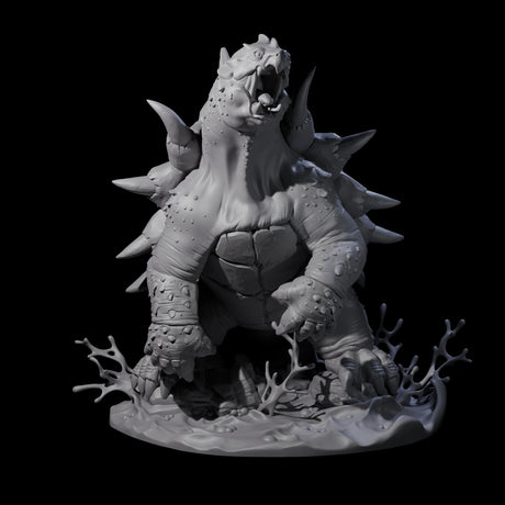 Grouchy Snapping Turtle Miniature for Dungeons and Dragons, Pathfinder or other TTRPGs