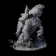 Grouchy Snapping Turtle Miniature for Dungeons and Dragons, Pathfinder or other TTRPGs