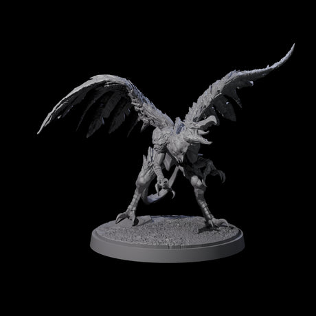 Grounded Angry Vrock A Miniature for Dungeons and Dragons, Pathfinder or other TTRPGs