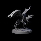 Grounded Angry Vrock A Miniature for Dungeons and Dragons, Pathfinder or other TTRPGs