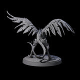 Grounded Angry Vrock A Miniature for Dungeons and Dragons, Pathfinder or other TTRPGs