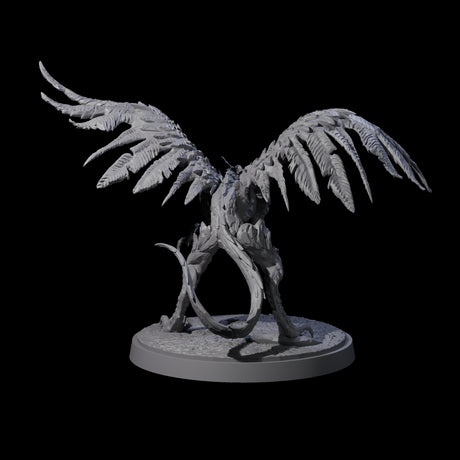 Grounded Angry Vrock A Miniature for Dungeons and Dragons, Pathfinder or other TTRPGs