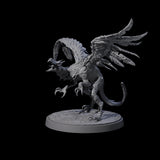 Grounded Angry Vrock A Miniature for Dungeons and Dragons, Pathfinder or other TTRPGs