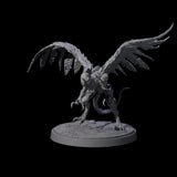 Grounded Angry Vrock A Miniature for Dungeons and Dragons, Pathfinder or other TTRPGs