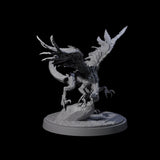 Grounded Angry Vrock B Miniature for Dungeons and Dragons, Pathfinder or other TTRPGs