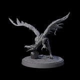 Grounded Angry Vrock B Miniature for Dungeons and Dragons, Pathfinder or other TTRPGs