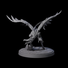 Grounded Angry Vrock B Miniature for Dungeons and Dragons, Pathfinder or other TTRPGs