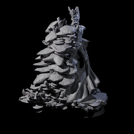 Growing Fungus Cultist A Miniature for Dungeons and Dragons, Pathfinder or other TTRPGs