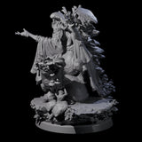 Growing Fungus Cultist B Miniature for Dungeons and Dragons, Pathfinder or other TTRPGs