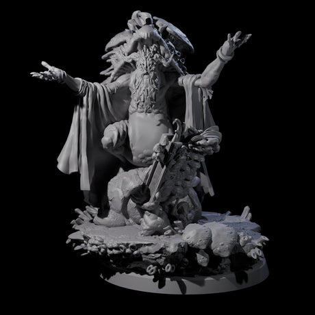 Growing Fungus Cultist B Miniature for Dungeons and Dragons, Pathfinder or other TTRPGs