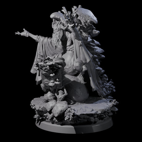 Growing Fungus Cultist B Miniature for Dungeons and Dragons, Pathfinder or other TTRPGs