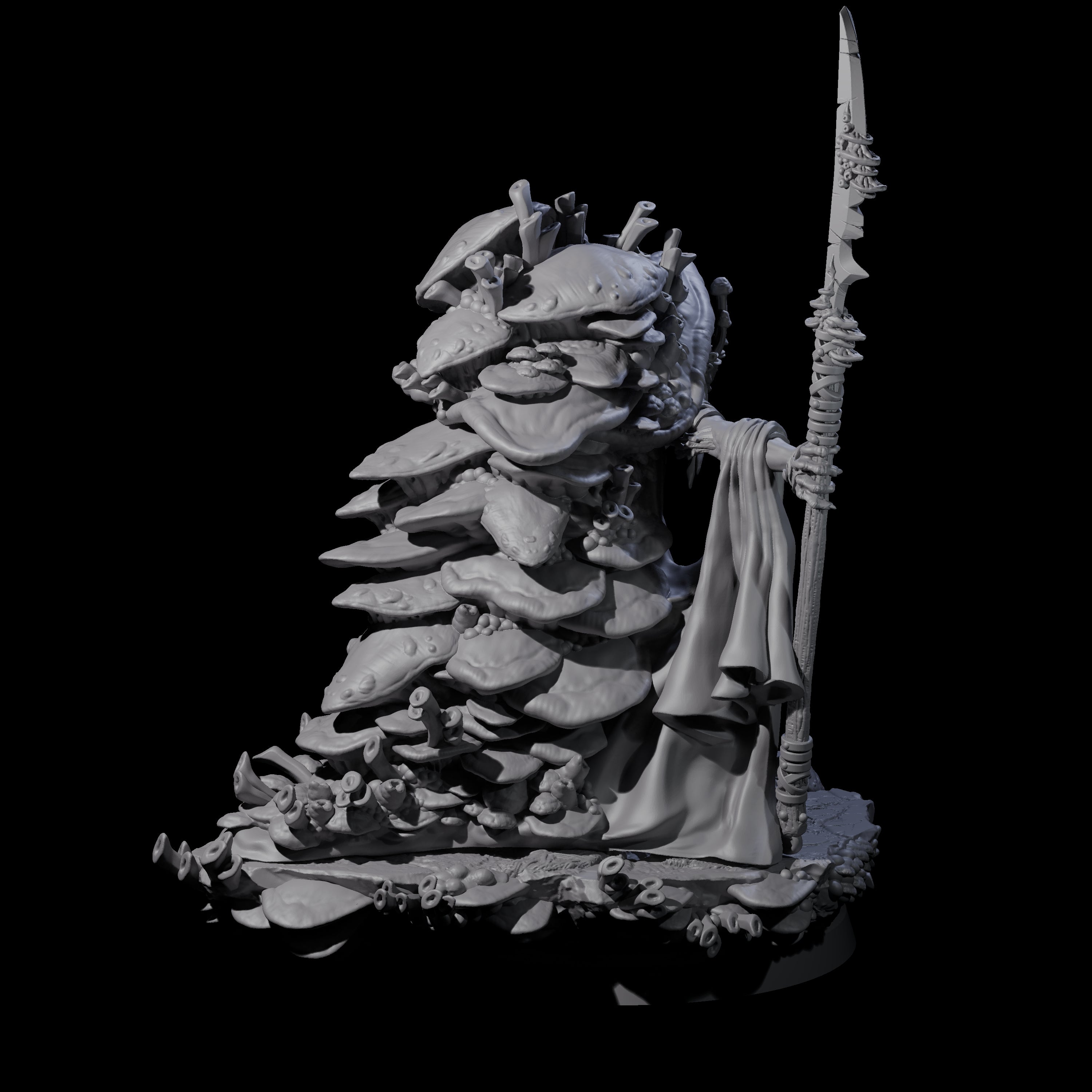 Growing Fungus Cultist C Miniature for Dungeons and Dragons, Pathfinder or other TTRPGs
