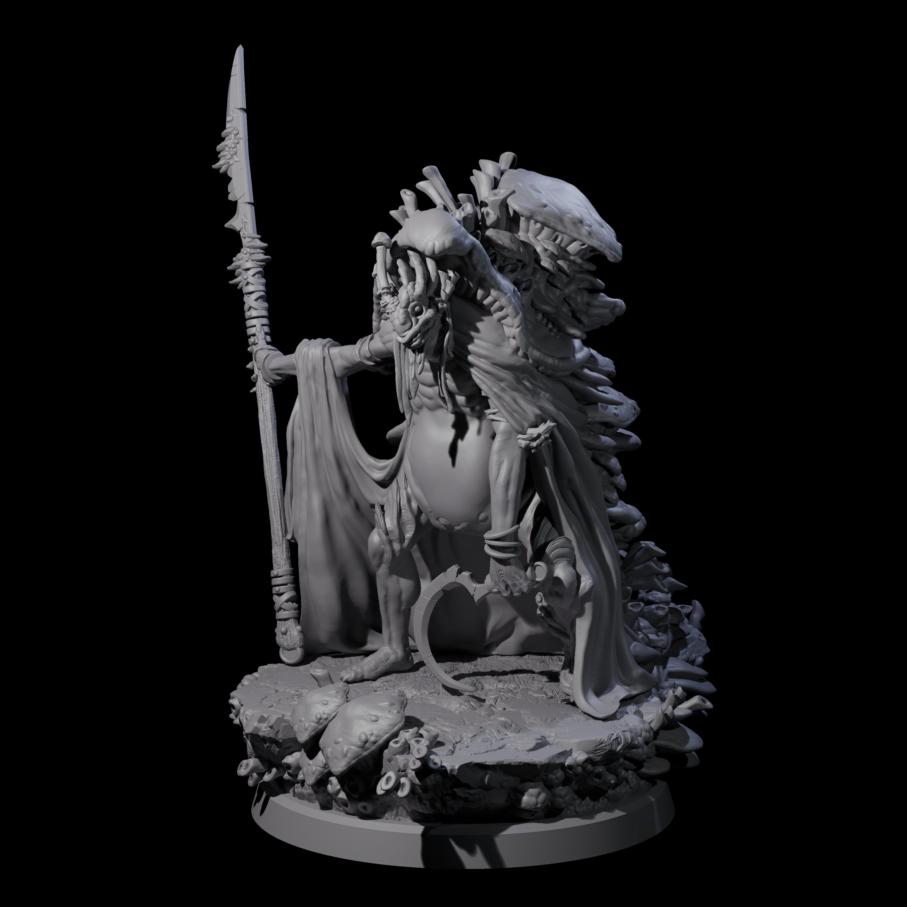 Growing Fungus Cultist C Miniature for Dungeons and Dragons, Pathfinder or other TTRPGs
