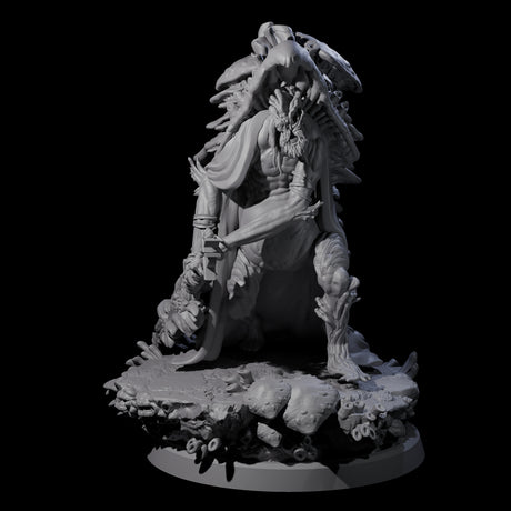 Growing Fungus Cultist D Miniature for Dungeons and Dragons, Pathfinder or other TTRPGs