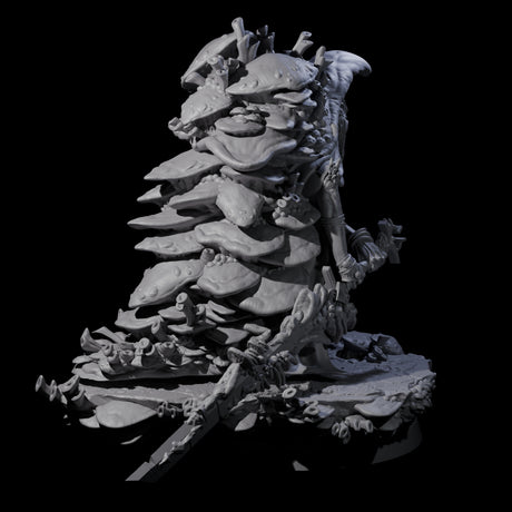 Growing Fungus Cultist D Miniature for Dungeons and Dragons, Pathfinder or other TTRPGs