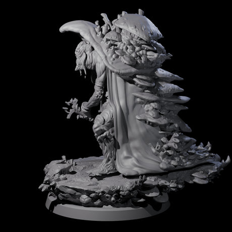 Growing Fungus Cultist D Miniature for Dungeons and Dragons, Pathfinder or other TTRPGs