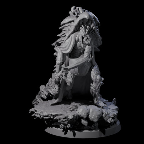 Growing Fungus Cultist D Miniature for Dungeons and Dragons, Pathfinder or other TTRPGs